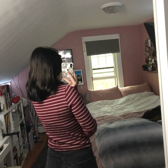 (Sold Elsewhere) Striped Hollister T-Shirt Long Sleeve - Picture 2 of 6